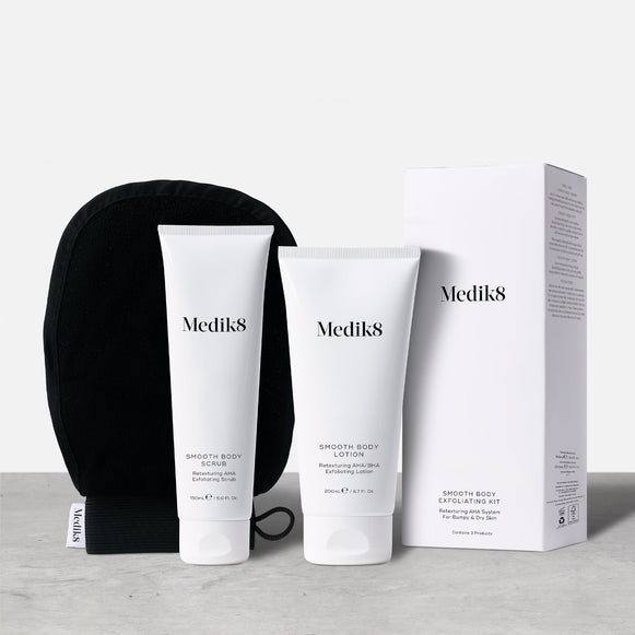 Smooth Body Exfoliating Kit - With Mit - With Carton - Grey Background-1